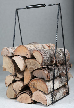 Pönttöuuni lämpiää 11 kg koivuklapeja